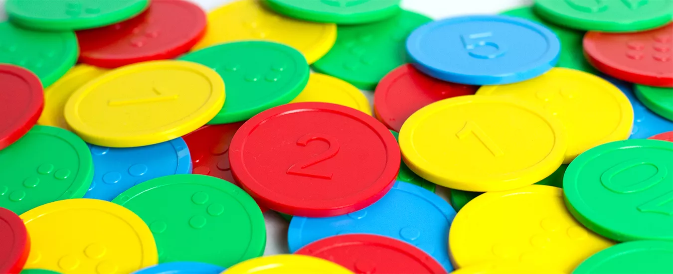 Braille Tokens with standard designs