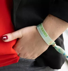 Reusable discount fabric wristbands