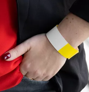 Yellow Thermal Wristband without print